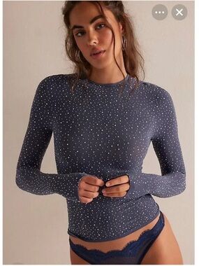 NWT Free People Night Sky Long Sleeve